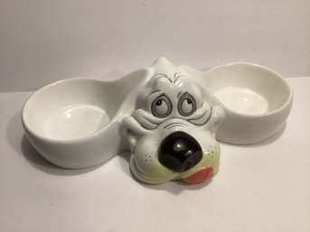 Vintage Ceramic Dog Dish