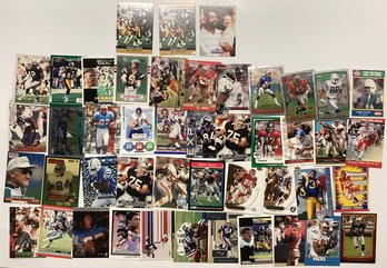 Mostly 1990s Football Cards Incl. Rookies, Franco Harris