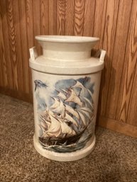 Clipper Ship Milk Can