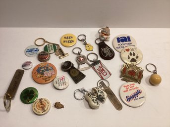 Key Rings & Pin Backs