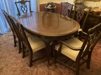 Drexel Dining Table With Six Chairs