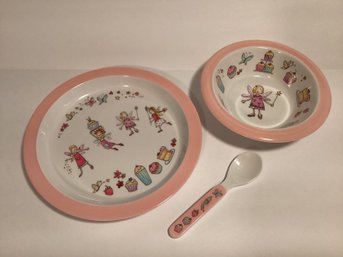 Martin Gulliver Cupcake Fairy 3 Piece Melamine Set