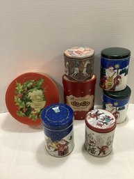 Collection Of Christmas Tins