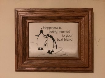 Cute Penguin Wall Sign