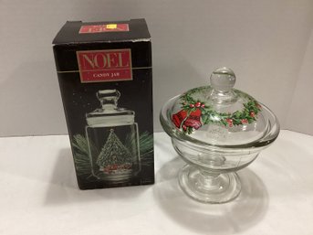 Vintage Viking & Noel Candy Dish & Jar