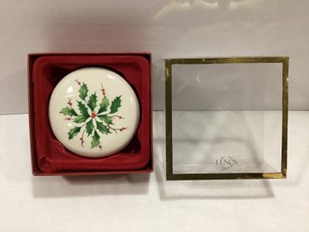 Lenox Holiday Dimensions Collection Trinket Box