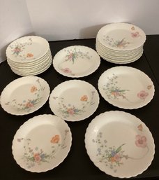 Set Of 12 Each Mikasa Japan Something Blue Salad & Dessert Plates