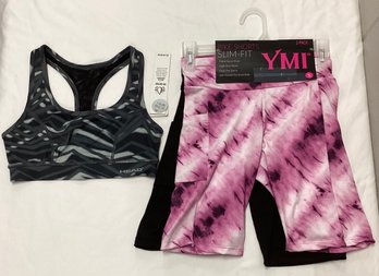 NWT Bike Shorts & Sports Bra