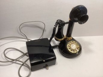 Vintage Made In Japan Roaring 20s Phone With Bell Systems Western Electric Box