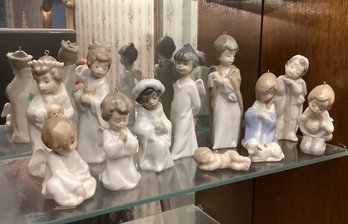 Vintage Lladro 12 Piece Childrens Nativity