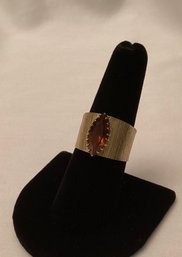 Vintage Sarah Coventry Marquise Cut Purple Stone Gold Tone Ring