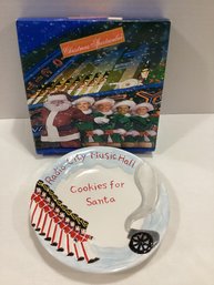 Radio City Christmas Spectacular Cookies For Santa Plate