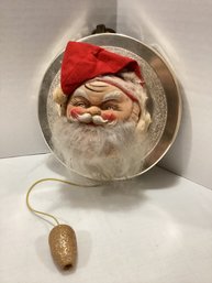 Vintage Santa Face Decoration