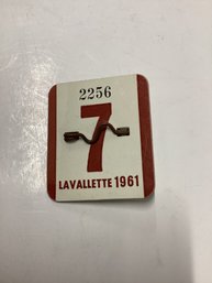 1961 Lavallette Beach Badge