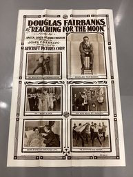 Original Douglas Fairbanks Movie Poster Reaching For The Moon