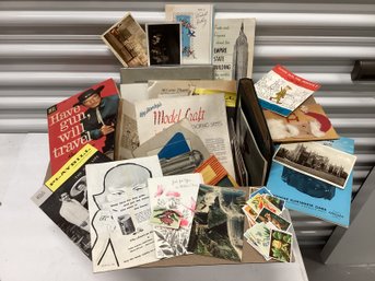 Box Full Of Vintage Ephemera