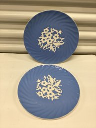 Pair Of Cameo Ware By Harker Pottery Plates