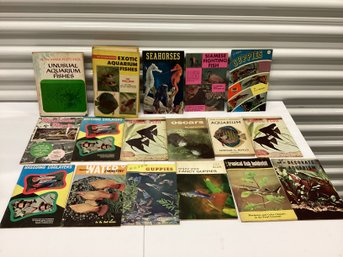 1950s & 60s Aquarium & Fish Books Incl. Sea Horses, Siamese Fighting Fish