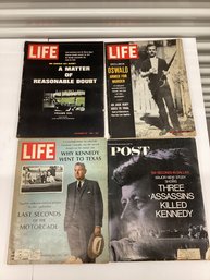 1960s Kennedy Assassination Life & Post Magazines