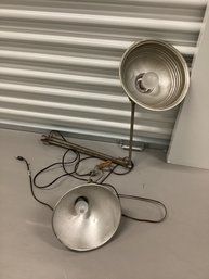 Vintage Industrial Look Swing Arm & Clamp Lights