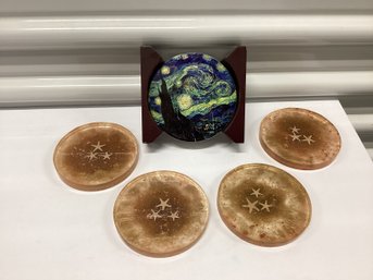 Seum Store Starry Night Coasters & Hand Crafted? Star Coasters