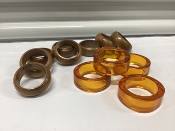 Two Sets Of Vintage Napkin Rings