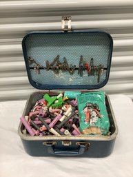 Richard I Beauty School Case Full Of Vintage Clips & Rollers