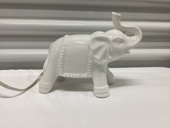 Lucky White Elephant Lamp