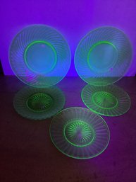 Uranium Glass Plates