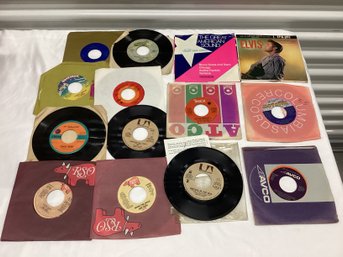 Vintage 45s Incl. Elvis, Bee Gees, R&B