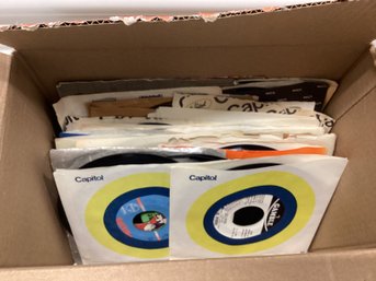 Box Of Vintage 45s