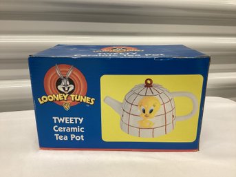 1997 Looney Tunes Tweety Tea Pot In The Box