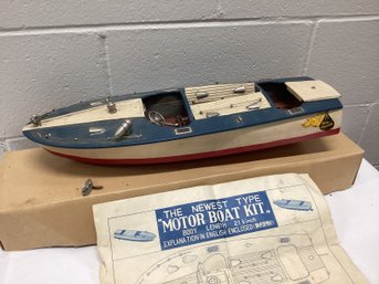 1950s T.M.Y. Wooden Motor Boat Kit