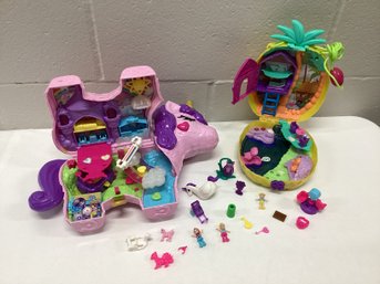 Polly Pocket Unicorn & Pineapple Play Sets