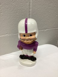 Vintage Paper Mache Football Bobble Head Marked Japan