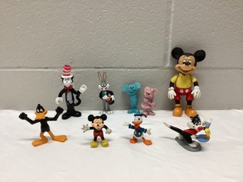 Vintage Disney & Warner Bros Figures Incl. Remco Poseable Mickey