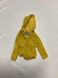 1960s Mod Barbie Scuba-Dos Yellow Cover Up Hoodie