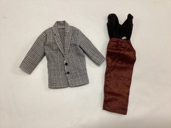 Vintage Tressy Doll Dress & 1995 Barbie Fashion Avenue Plaid Jacket