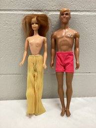 1966 Japan Barbie & 1968 Hong Kong Ken Doll