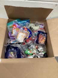 Box Full Of Sealed Happy Meal Toys