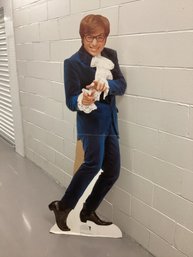 1998 New Line Productions Austin Powers Life Size Cut Out Movie Board