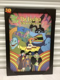 The Beatles Yellow Submarine Groovy 3d Framed Poster