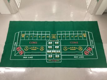 Craps Felt Table Cover