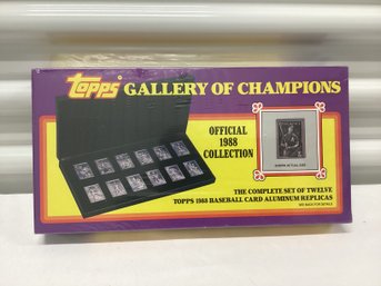 Sealed 1988 Topps Gallery Of Champions Aluminum Replica Cards