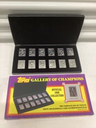 1988 Topps Gallery Of Champions Aluminum Replica Cards