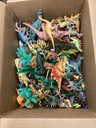 Giant Box Full Of Plastic Dinosaurs