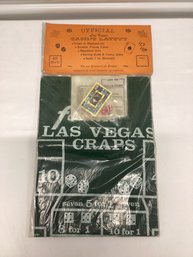 Vintage Sealed Official Las Vegas Casino Layout With Cards & Dice