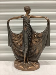 Signed Austin Sculpture Art Deco/Erte Style Du Soir