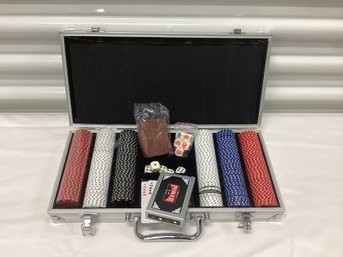 Professional Poker Collection Set With Dice