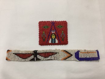 Beaded Head Band & Change Purse